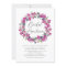 Purple Bougainvillea Wreath Bridal Luncheon