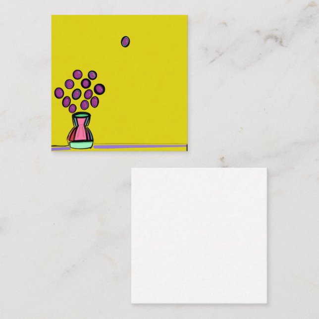 PURPLE BOUQUET NOTE CARD (Front/Back)
