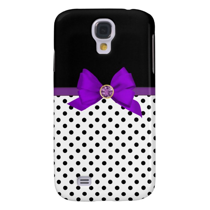 Purple Bow Galaxy S4 Case