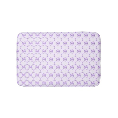 Purple Bow Princess Pattern Bath Mat