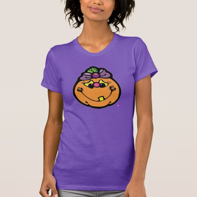 Purple Bow Pumpkin Winterberry Nano T-Shirt (Front)