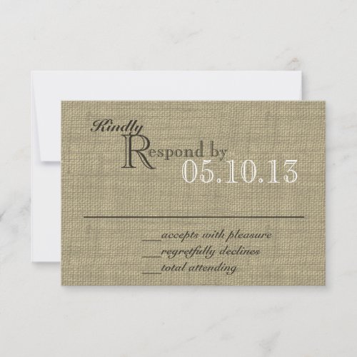 Purple Bow Response Card