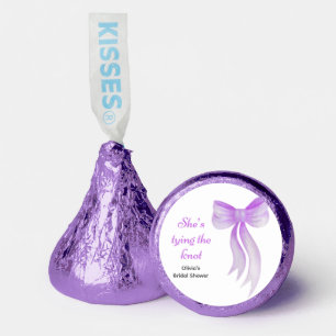 Purple Bow She's Tying the Knot Bridal Shower Hershey®'s Kisses®