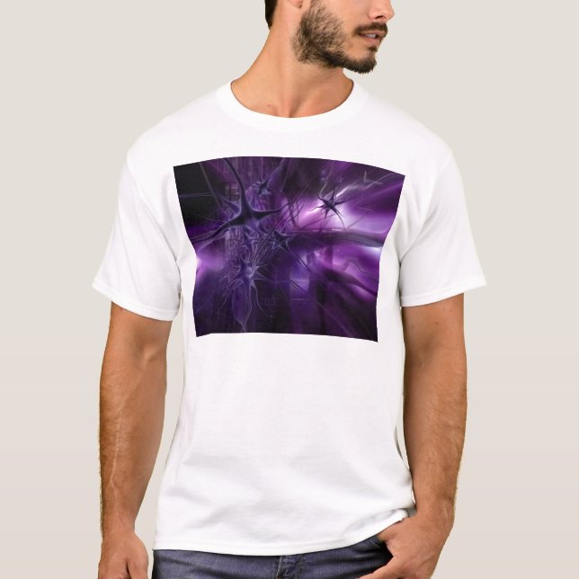 Purple Brain Neurons T-Shirt (Front)