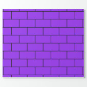 Purple Bricks Structure Pattern Wrapping Paper (Flat)