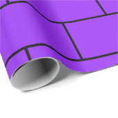 Purple Bricks Structure Pattern Wrapping Paper (Roll Corner)