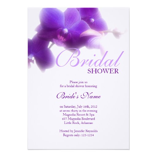 Purple Bridal Shower Invitations 5