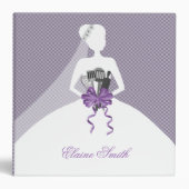 Purple Bridal shower Recipe Folder (Front)