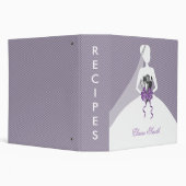 Purple Bridal shower Recipe Folder (Background)