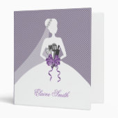 Purple Bridal shower Recipe Folder (Front/Inside)