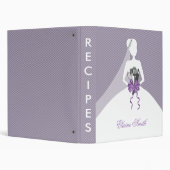 Purple Bridal shower Recipe Folder (Background)