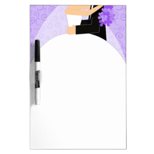 Purple Bride's To-Do List Dry Erase Board - medium