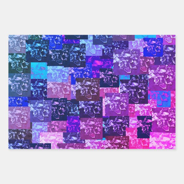 Purple Broken-made Wrapping Paper (Front 2)