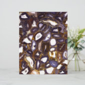 Purple Brown White Agate design (Standing Front)