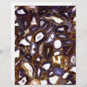 Purple Brown White Agate design (Front/Back)