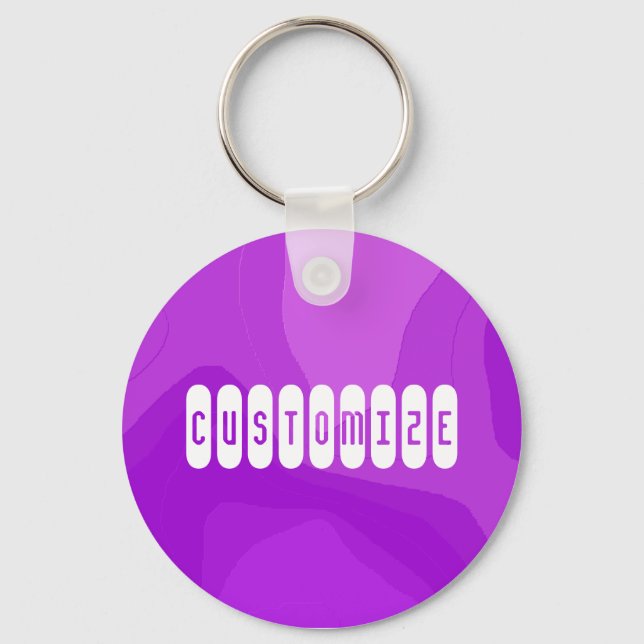 Purple Bubble Gum - Template Keychain (Front)