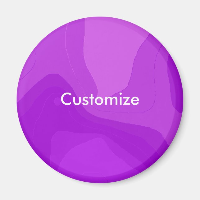 Purple Bubble Gum - Template Magnet (Front)