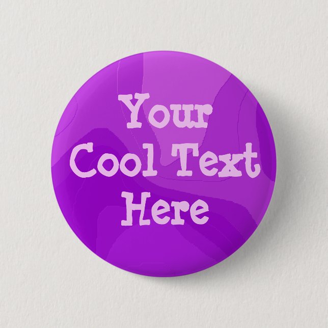 Purple Bubble Gum - Template Pinback Button (Front)