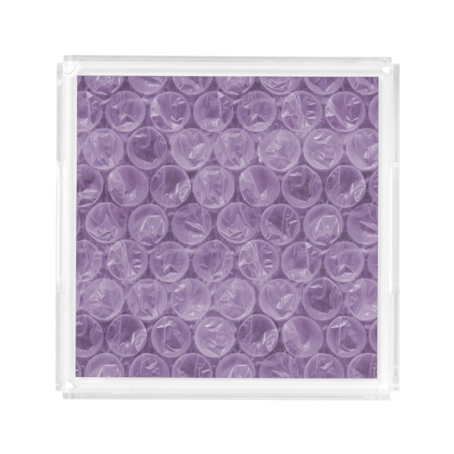 Purple bubble wrap pattern acrylic tray (Front)