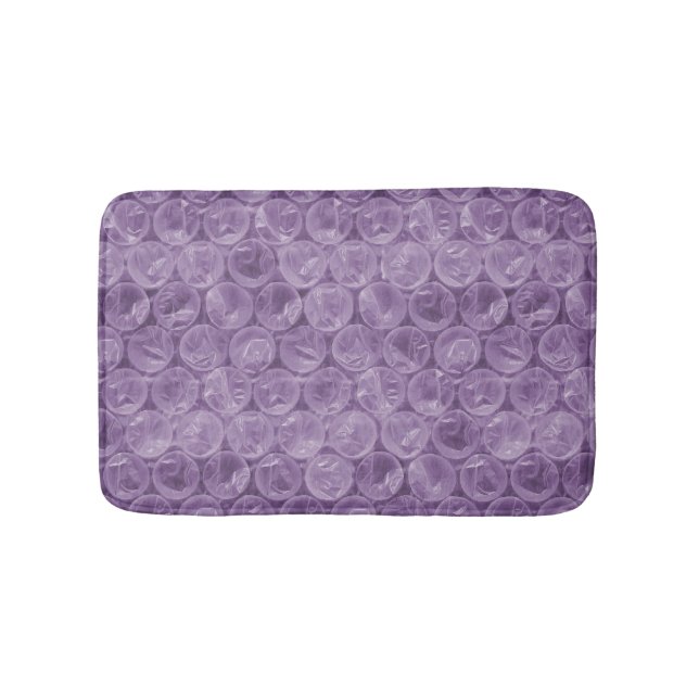 Purple bubble wrap pattern bathroom mat (Front)