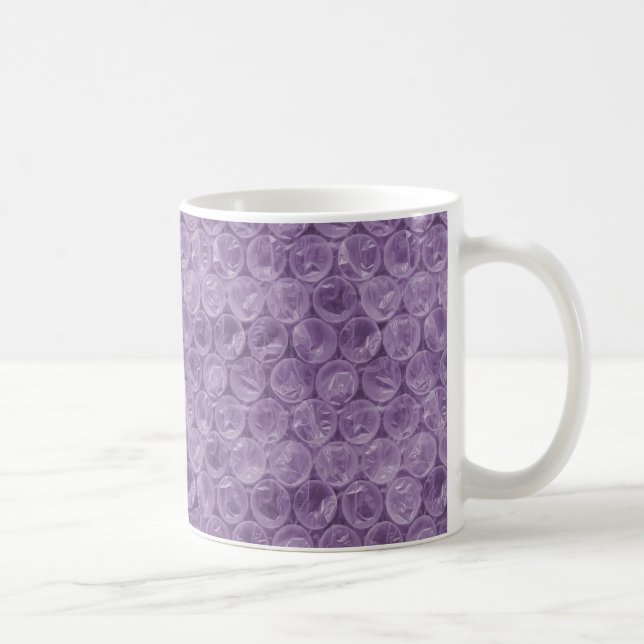 Purple bubble wrap pattern coffee mug (Right)