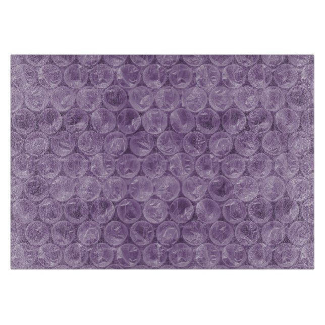Purple bubble wrap pattern cutting board (Front)