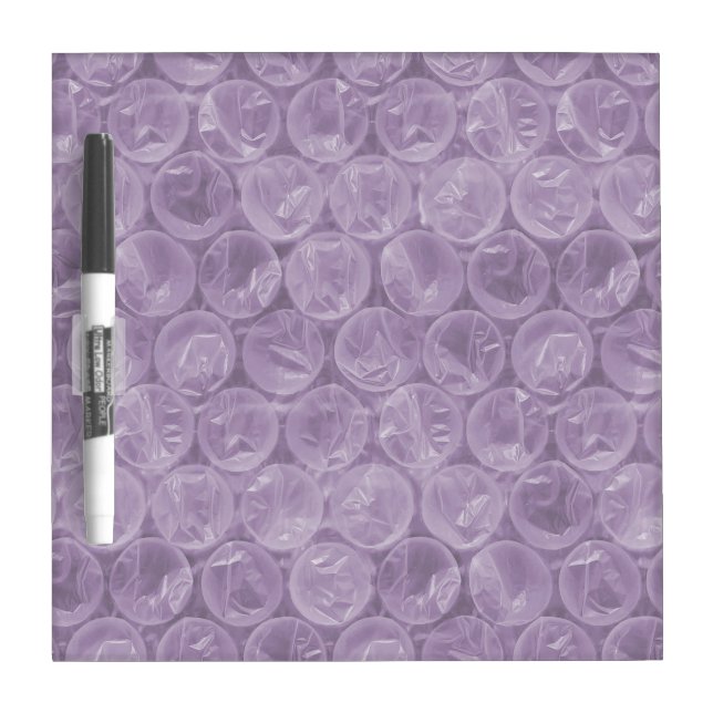 Purple bubble wrap pattern dry erase board (Front)