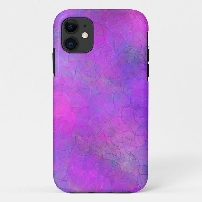 Purple Bubbles Abstract  Case-Mate iPhone Case (Back)