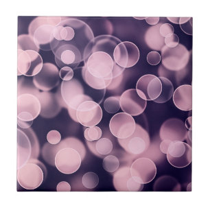 Purple Bubbles Ceramic Tile