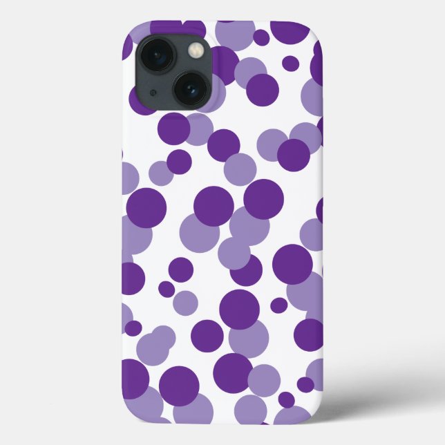 Purple Bubbles Confetti iPad Case (Back)