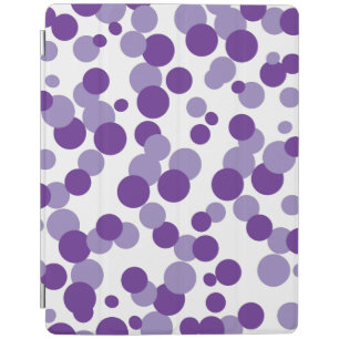 Purple Bubbles Confetti Pattern iPad Case