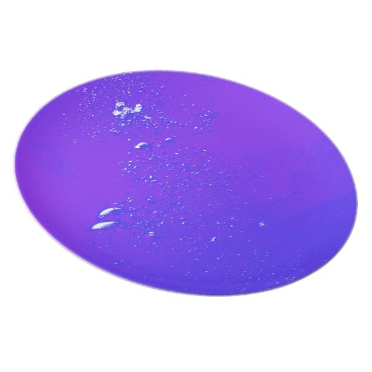 Purple bubbles melamine plate (Right Side)