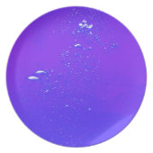 Purple bubbles melamine plate (Front)