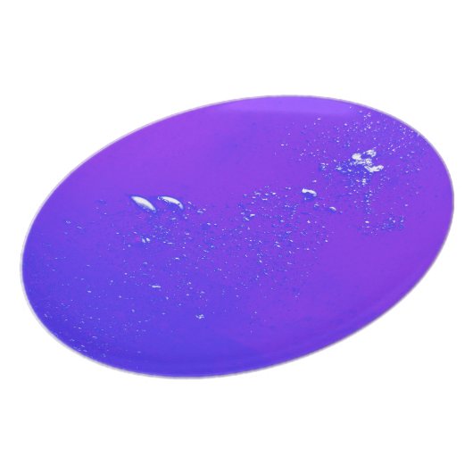 Purple bubbles melamine plate (Left Side)