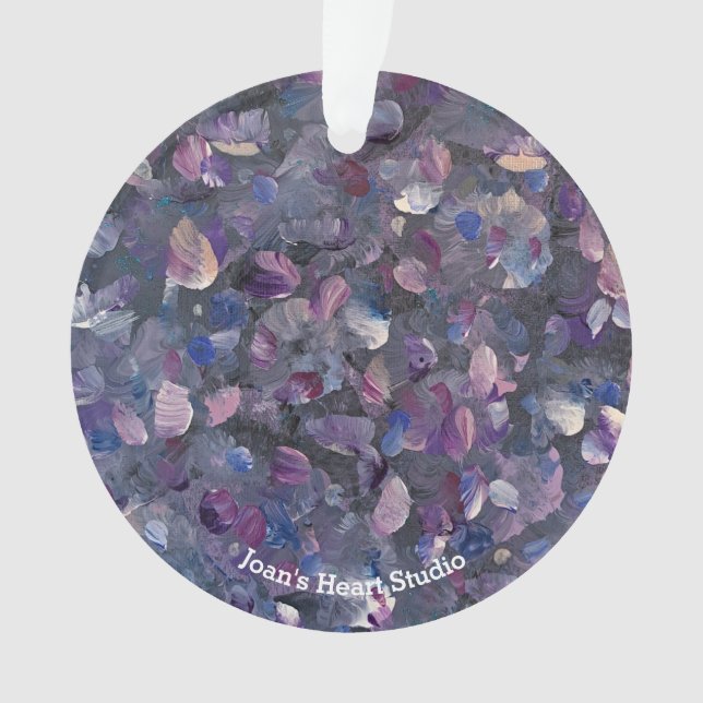 Purple Bubbles Ornament (Front)