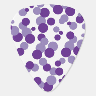 Purple Bubbles Pattern Custom Guitar Picks