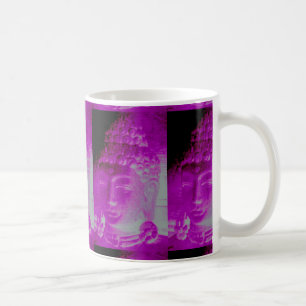 purple buddha heads coffee mug