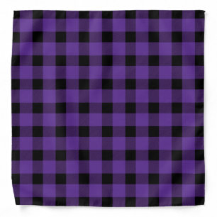 Purple Buffalo Country Lumberjack Plaid Bandana