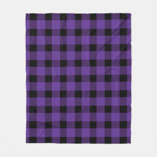 Purple Buffalo Country Lumberjack Plaid Fleece Blanket