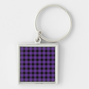 Purple Buffalo Country Lumberjack Plaid Keychain