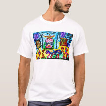 PURPLE BUFFALO MAN'S T-SHIRT