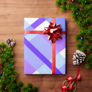 Purple Buffalo Plaid Wrapping Paper
