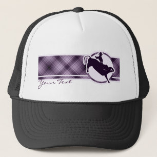 Purple Bull Rider Trucker Hat