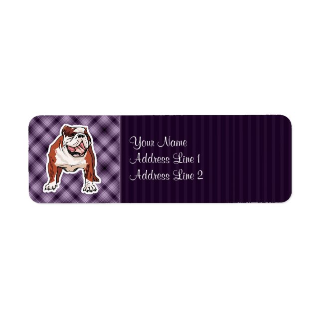 Purple Bulldog Label (Front)