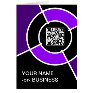 purple bullseye QR code