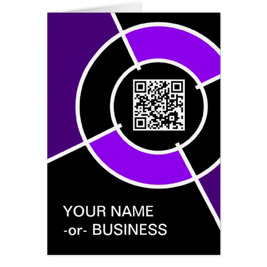 purple bullseye QR code (Front)