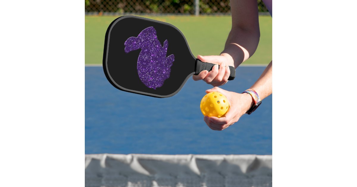 Purple Bunny Rabbit Pickleball Paddle | Zazzle