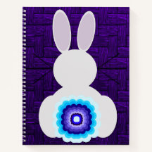 Purple Bunny Spiral Notebook
