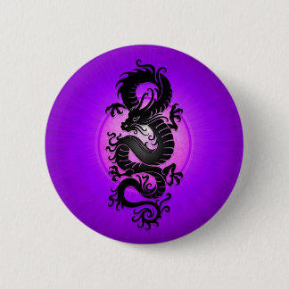 Purple Burst Chinese Dragon Button