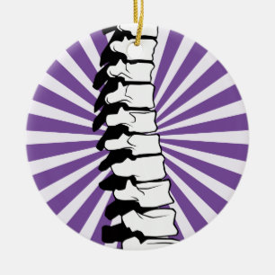 Purple Burst Spine Ornament